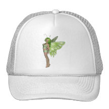 Grüne Dame Fairy 2 - Kunst der Fantasie-3D - Retro Cap