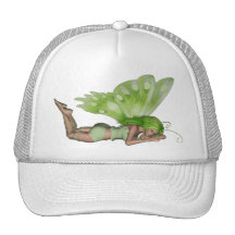Grüne Dame Fairy 3 - Kunst der Fantasie-3D - Baseballkappe