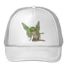 Grüne Dame Fairy 7 - Kunst der Fantasie-3D - Netzmütze