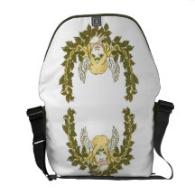 Grüne Dame Rickshaw Messenger Bag Kurier Tasche