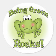 Grüne Felsen sein Aufkleber
