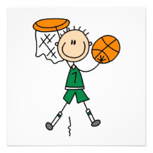 Grüne Jungen-Basketball-Spieler-T-Shirts und Gesch Personalisierte Ankündigung