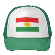 GRÜNE Kurdistan-Flagge Retrokultkappe