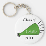 Grüne Megaphon-Cheerleader KeyChain Schlüsselbänder