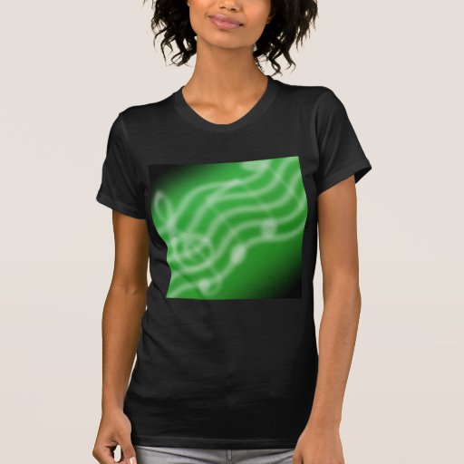Grüne Musik T-shirt