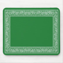 Grüne Paisleybandana-Mausunterlage Mousepad