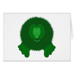 Grüne Pom Pom Kumpel-Karte