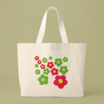 grüne rosa Blumen der Wiese taschen
