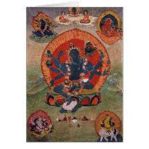 Grüne Tara-Buddhist-Gottheit Grußkarten