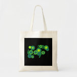 Grüne und blaue Blasen-Tasche