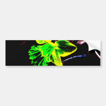 Grüne und gelbe Neonnarzisse Autosticker