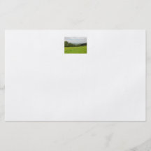 Grüne Wiese. Landschaftslandschaft. Gewohnheit Individuelle Flyer