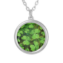 Grünen Kleeblatt-St Patrick Tageshalskette
