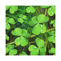 Grünen Kleeblatt-St Patrick TagesLeinwand-Druck Gespannte Galeriedrucke