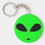 GRÜNER ALIEN-KOPF SCHLÜSSELANHÄNGER