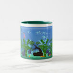 Grüner Aquarium-Becher Kaffee Tassen