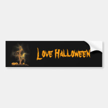 Grüner Baum Halloween Auto Sticker