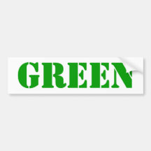 GRÜNER Bumber Aufkleber Autosticker