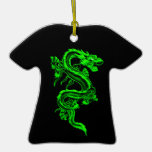 Grüner Drache T-Stück Verzierung Weihnachtsornament