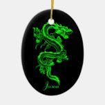 Grüner Drache Verzierung Weihnachtsornament
