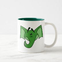 Grüner Elefant-Becher Tee Tasse