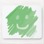grüner Farben-Smiley Mauspad