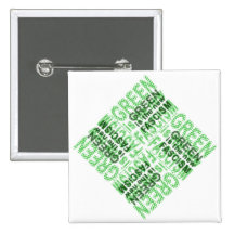 Grüner Faschismus Anstecknadelbuttons