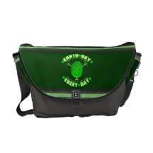 Grüner Fingerabdruck-Baum-KlimaRickshaw-Tasche Kuriertasche