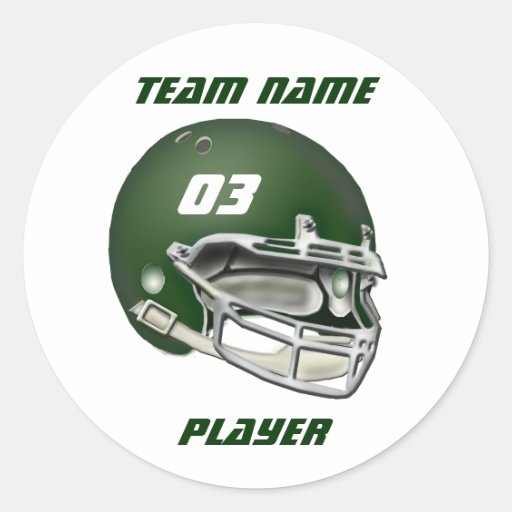 Grüner Football-Helm-Aufkleber