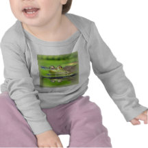 Grüner Frosch-Säuglings-T-Shirt
