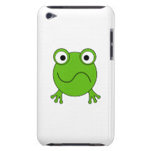 Grüner Frosch. Schauen verwirrt iPod Touch Cover