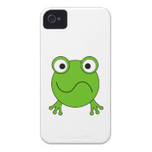 Grüner Frosch. Schauen verwirrt iPhone 4 Hüllen