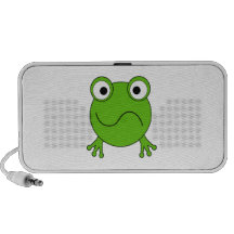 Grüner Frosch. Schauen verwirrt Mini Speaker