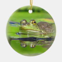 Grüner Frosch-Verzierung Weihnachtsbaum Ornamente