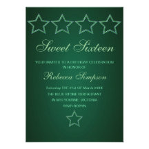 Grüner Geburtstag des Juwel-Stern-Bonbon-16 laden  Individuelle Ankündigung