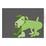 Grüner Hund Karte