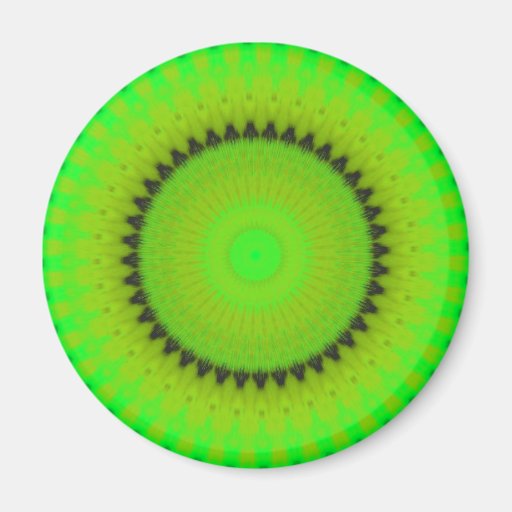 Grüner Kaleidoskop-Magnet Kühlschrankmagnete