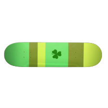 Grüner KleeblattSkateboard Personalisierte Skateboarddecks