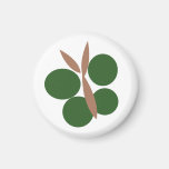 Grüner Kokeshi Dreiergruppe-Schmetterlings-Magnet Magnets