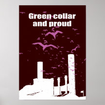 Grüner Kragen und stolz Posterdruck