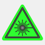 Grüner Laser-Warnungs-Aufkleber