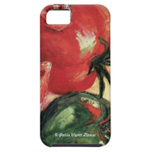 Grüner Paprika u. Tomate iPhone 5 Schutzhülle