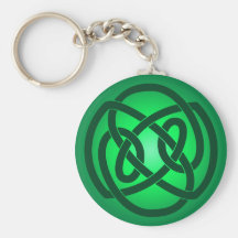 Grüner Single-Schleifen-Knoten Keychain Schlüsselbänder