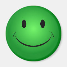 Grüner Smiley-Magnet Magnete