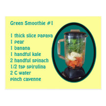 Grüner Smoothie #1 Postkarten
