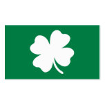 Grüner Tag Irland Kleeblatt-St. Patricks Visitenkartenvorlage