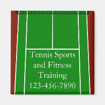 Grüner Tennisplatz-Entwurf Kühlschrankmagnete