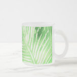 Grüner tropischer Laub-Becher Tasse