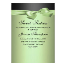 Grüner u. schwarzer Bogen-Bonbon 16 Geburtstags-Ei