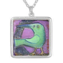 Grüner Vogelcharme Amuletten